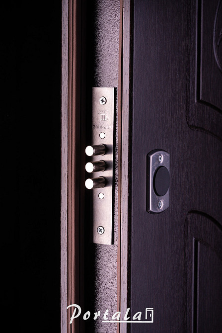 Двери квартирные, серия Элегант, модель Рассвет, гнутом профиле, Темный орех, 2 замка Киев - изображение 4