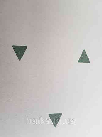 Шпалери флізелінові дитячі Caselio Our Planet геометрія трикутники сірі на білому Київ