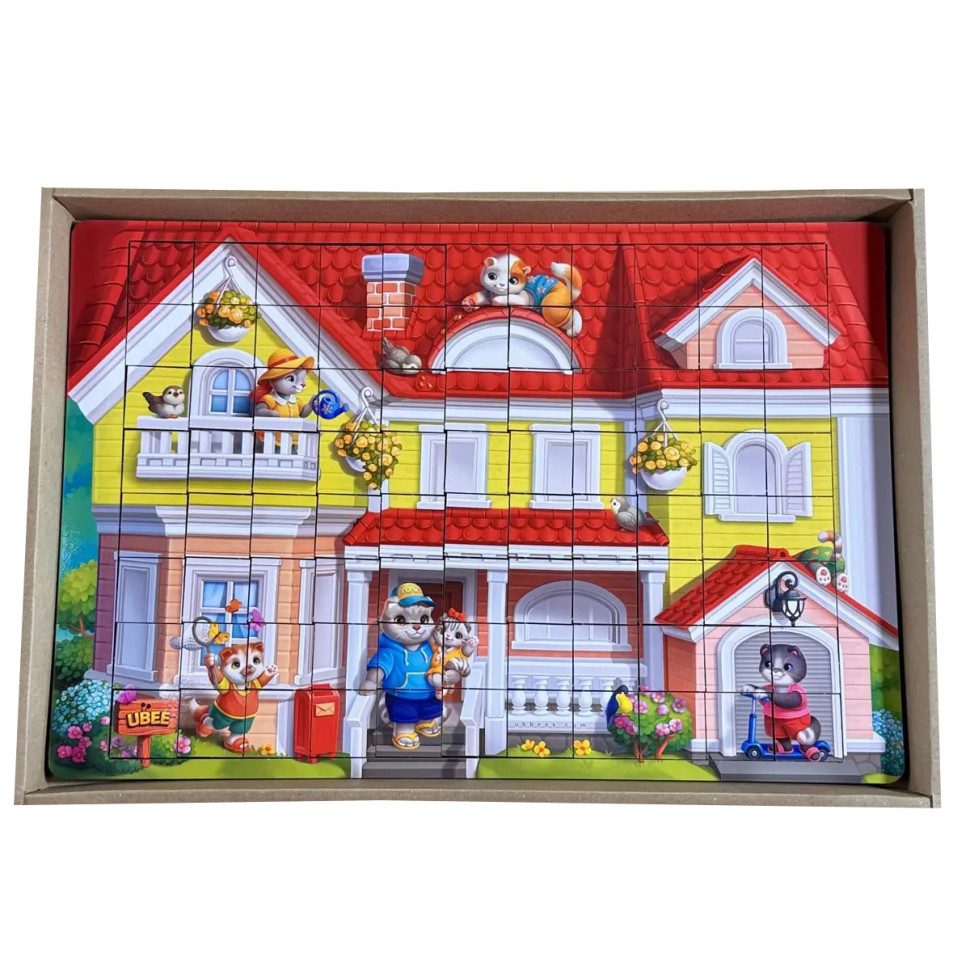 Деревянный пазл-вкладыш 