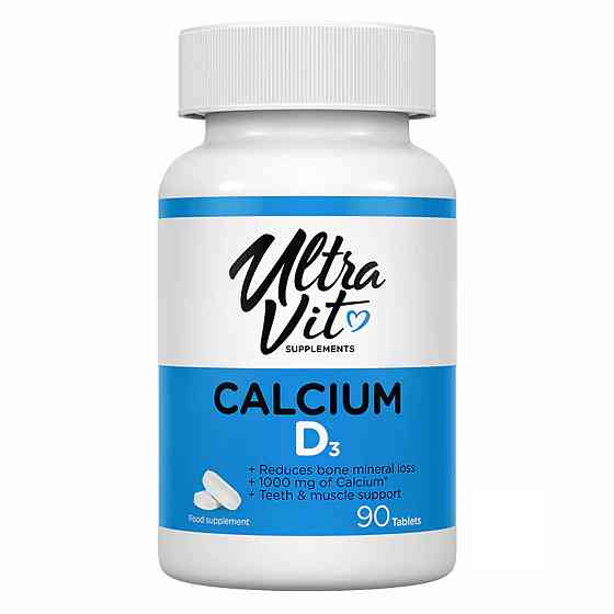 Кальцій і вітамін Д3 UltraVit Calcium Vitamin D3 90 tabs Київ