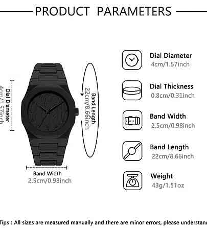 Мужские часы, в стиле total black. Київ