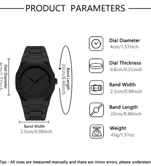 Мужские часы, в стиле total black. Київ - фото 1