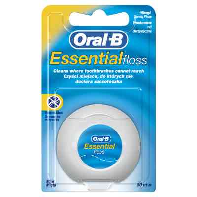 Зубна нитка Oral-B Essential floss Waxed м&apos;ятна 50 м (3014260280772/5010622005029) Вінниця