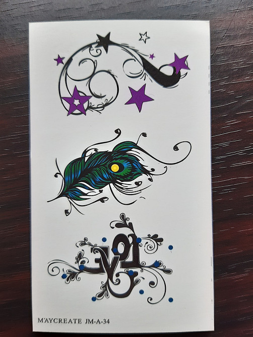 Тимчасове тату на тіло - 10*6см Київ - фото 1