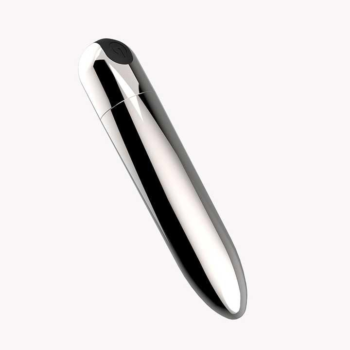 Водонепроникна вібропуля 10 режимів USB - Срібло - Вібратори Вінниця - фото 1