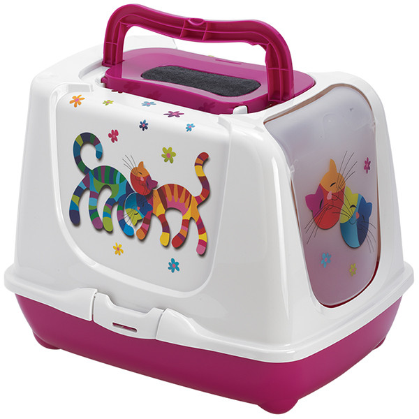 Moderna Trendy Cat Friends Forever МОДЕРНА ДРУЗЬЯ НАВЕКИ закрытый туалет для котов, розовый Киев - изображение 1