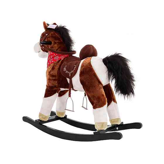 Коник-гойдалка Ramiz FDRK047B-DB, коричнево-білий Київ