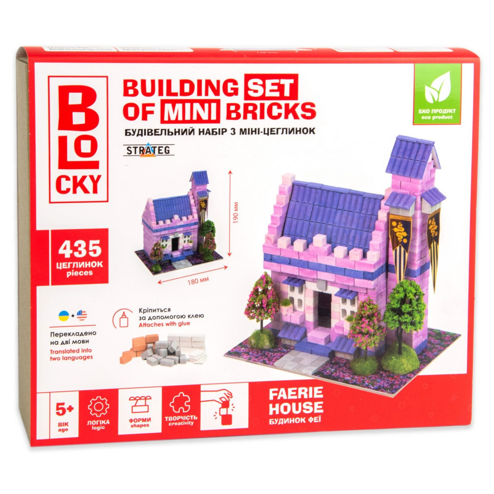 Будівельний набір для творчості Будинок Феї BLOCKY 31020 з міні-цеглинок Вінниця - фото 1
