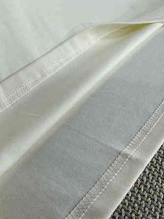 Футболка жіноча A-N 30096 базова напівоверсайз з вишивкою, молочний, one size Київ