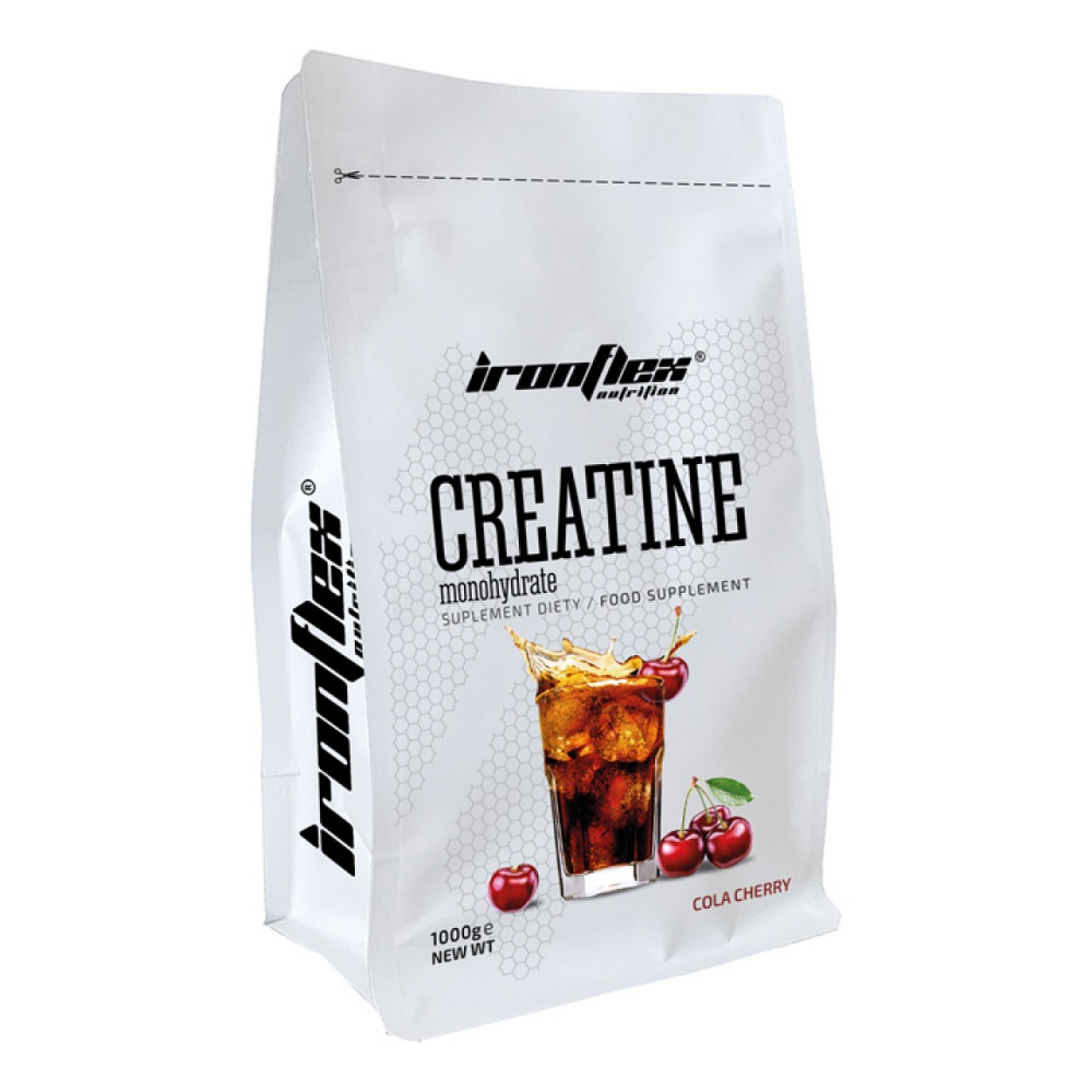 Креатин моногидрат IronFlex Creatine Monohydrate 1000g (Cherry) Луцк - изображение 1