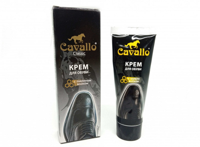 Крем для обуви черный Cavallo 6 шт Киев - изображение 1