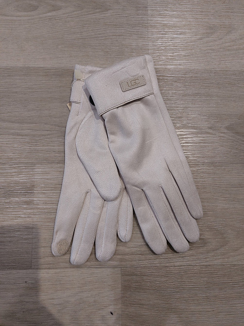 Перчатки сенсорные женские one size молочный Киев - изображение 4