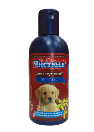 Шампунь Чистюля для щенков с экстрактом зверобоя, 240 мл Винница