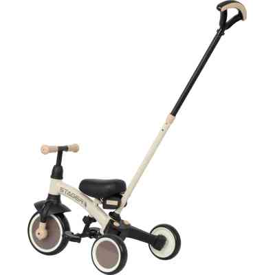 Дитячий велосипед QPlay Stager 3 в 1 з ручкою, біговел, Beige-Brown (T80STAGERBeigeBrown) Вінниця