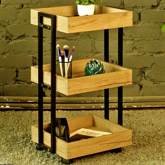 Этажерка для ванной на колёсиках 