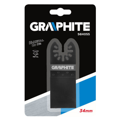 Полотно Graphite пиляльне занурювальне по металу, для реноватора, 34мм (56H055) Вінниця - фото 3