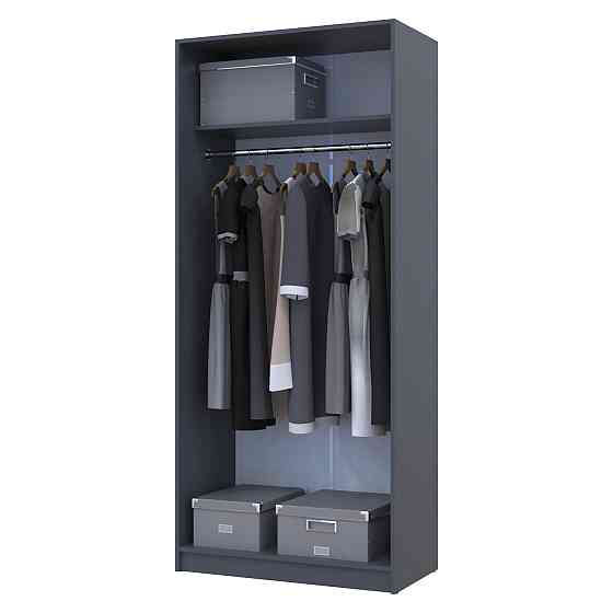 Шафа розпашна для одягу Doros Промо 90х48х204 см Графіт (DRS-011199) Львів