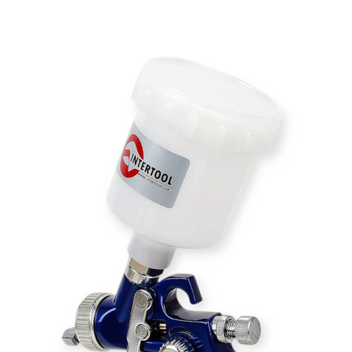 Пістолет фарбувальний HVLP MINI d-0.8 з верх. пласт. бачком 125мл. синій Мукачево - фото 7