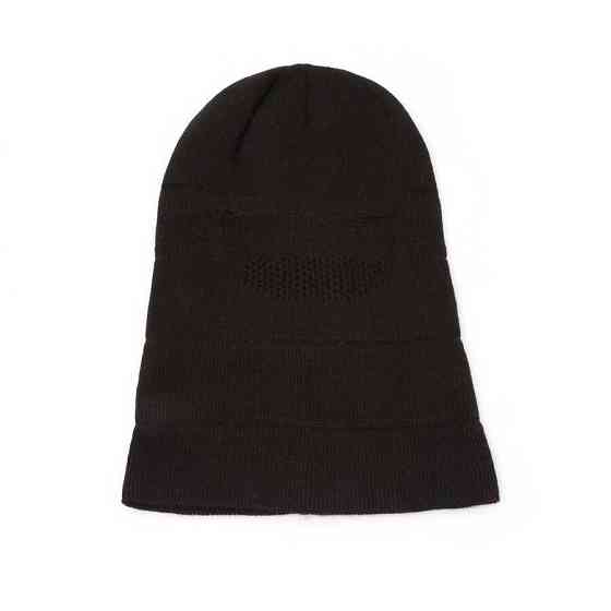 Тепла тактична чорна шапка, зимова армійська трикотажна балаклава для армії зсу для воєнних Кам'янець-Подільський