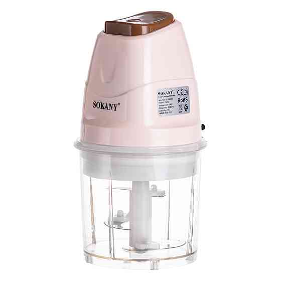 Sokany Чоппер подрібнювач з чашею на 0.7 л електричний кухонний 250 Вт бежевий Sokany SK-06009B Коломыя