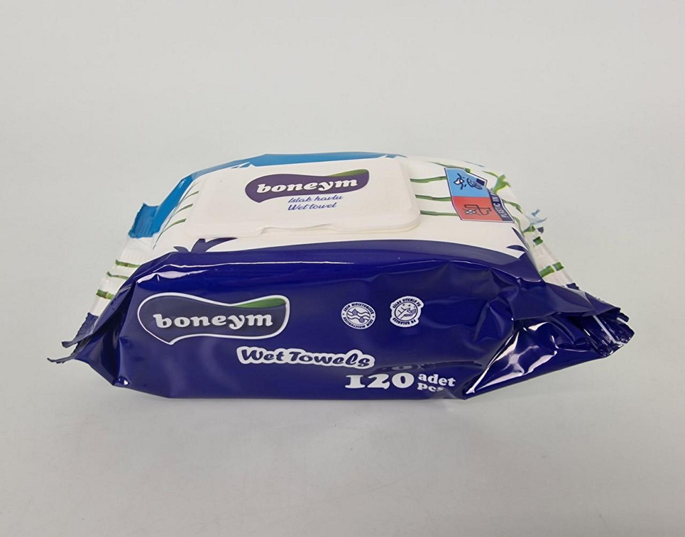 Волога серветка 120 шт. "Boneym Бамбук" клапан (1 пачка) Харків - фото 2