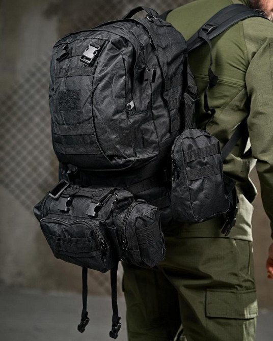 Рюкзак тактичний bresh black 55Л ПП8053 Одеса - фото 1