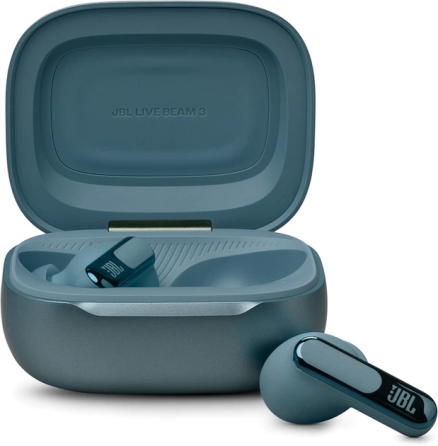 Бездротові навушники JBL Live Beam 3 Blue, Bluetooth 5.3, ANC, Hi-Res Audio, до 48 год, Smart Charging Case, сині Київ