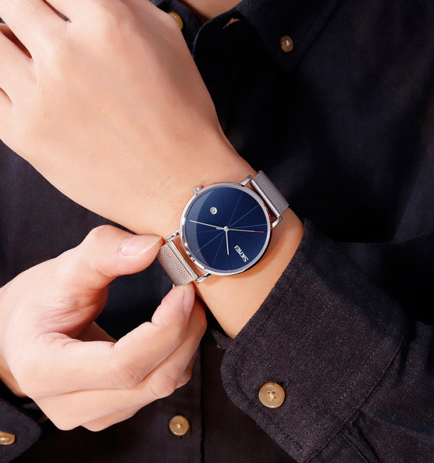 Оригінальний чоловічий годинник Skmei 9183 Tiger Silver blue Вінниця - фото 5