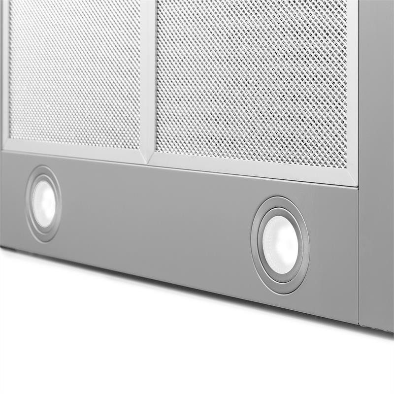 Вытяжка Montblanc 60 610 м³/ч 165 Вт 2x1,5 Вт Светодиодная планка серебристо-серая (Германия, читать описание) Ровно - изображение 8