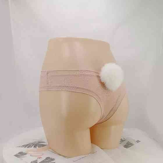 Трусики з хвостиком рожеві - розмір 42-46, хвостик знімається Київ