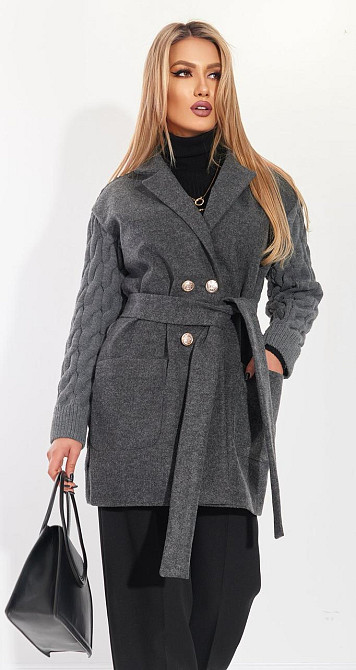 Комбіноване пальто (42) Київ - фото 7