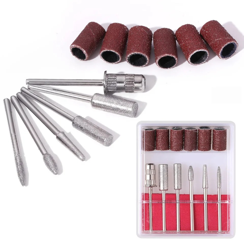 Фрейзер для маникюра в наборе 6 насадок розовый Киев - изображение 6