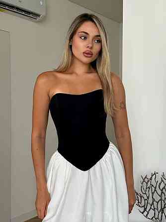 Стильный женский комплект корсет+юбка из плотной костюмной ткани 44/46 Одесса