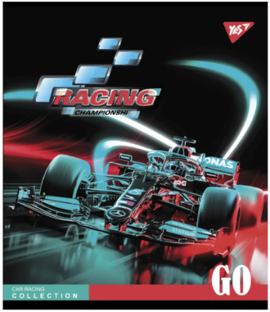 Зошит для записів А5/24 лін. "YES" "Racing championship" мат. ВДЛ+УФ-виб.+мікроембосінг 766851, шт Київ