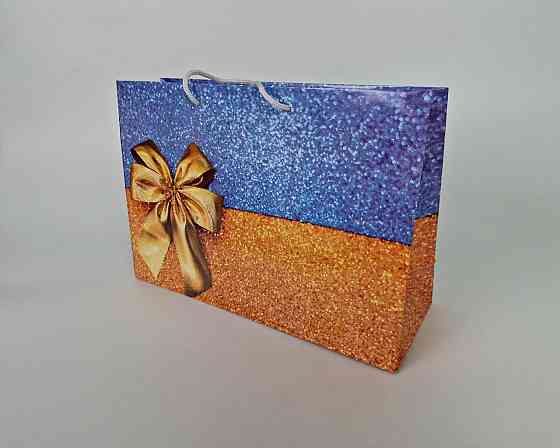 Бумажный большой горизонтальный пакет  36/22/10(артBG-181) (12 шт) Харьков