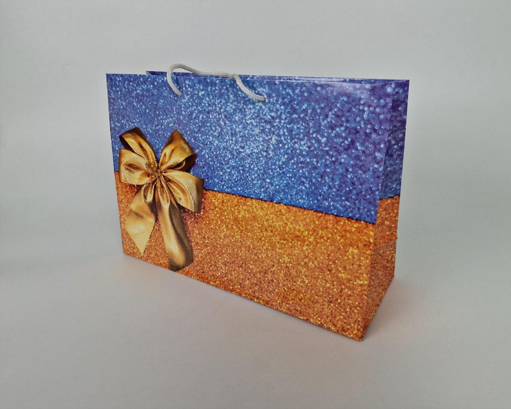 Бумажный большой горизонтальный пакет  36/22/10(артBG-181) (12 шт) Харьков - изображение 1