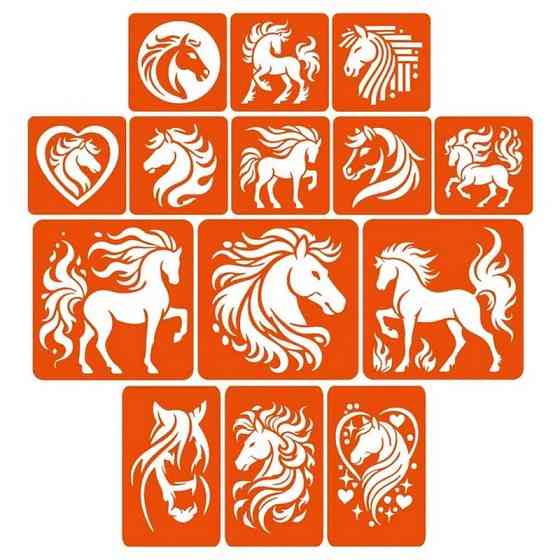 Набор трафаретов для био-тату 