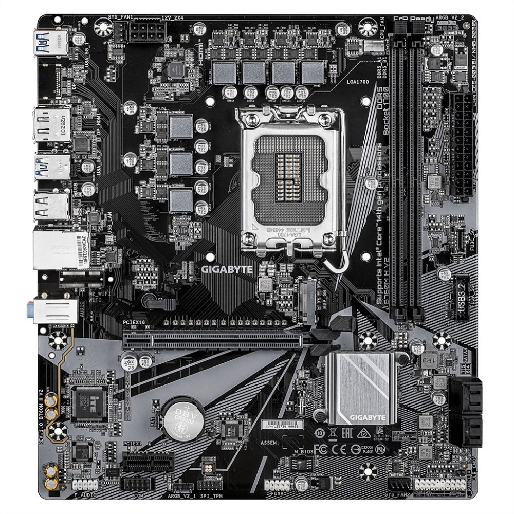 Материнська плата Gigabyte B760M H V2 Socket 1700 ( 10789 ) Харків - фото 7