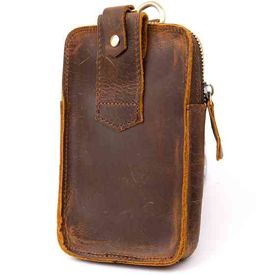 Сумка чоловіча на пояс Коричнева (Vintage) Київ