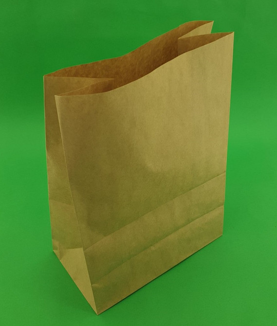 Пакет с дном бумажный 35*25*14 коричневый №20 (25 шт) Харьков - изображение 1