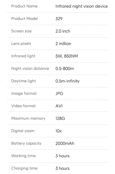 Монокуляр нічного бачення Inskam 329 10х 1080P фото-відео 2Мр (до 800 м у темряві) Чорний Вінниця - фото 10