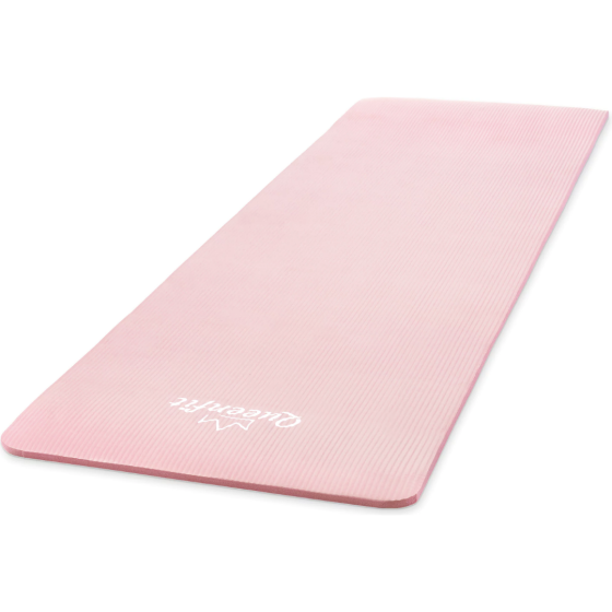 Килимок (мат) для фітнесу Queenfit NBR 1,5см рожевий Київ