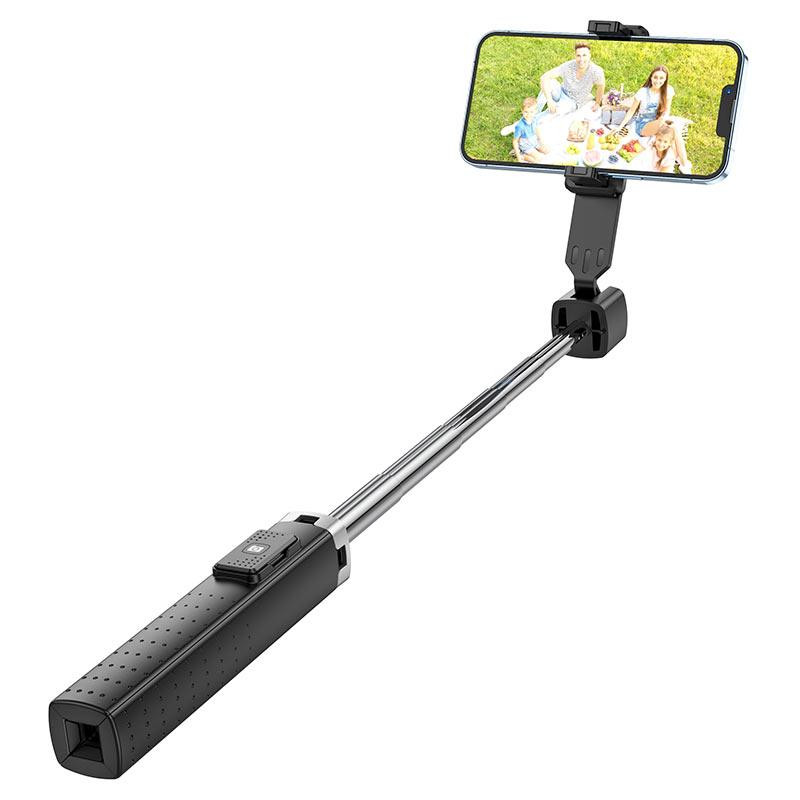 Селфі-монопод HOCO K18 Wave four-leg live broadcast holder Black Одеса - фото 5