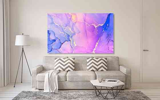 Картина полотно у вітальню / спальню    Абстракція  MLP_276 ( 60х30см ) 90х180см Київ