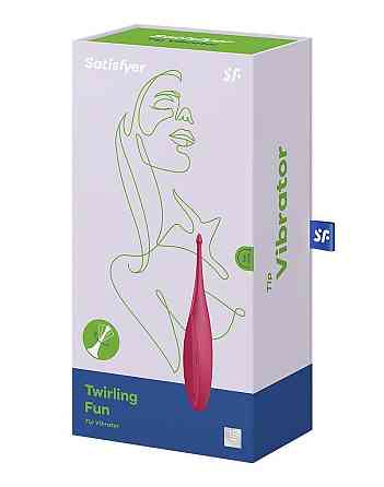 Вібратор для клітора Satisfyer Twirling Fun Poppy Red Sex Aura Київ