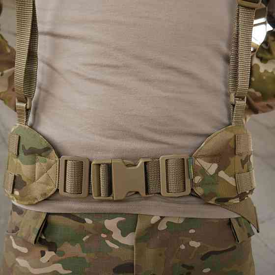 Тактичний розвантажувальний пояс рпс Kiborg R-2 рпс мультикам із стрічками пояс розгрузка з лямками матеріал Cordura     WAR Львів