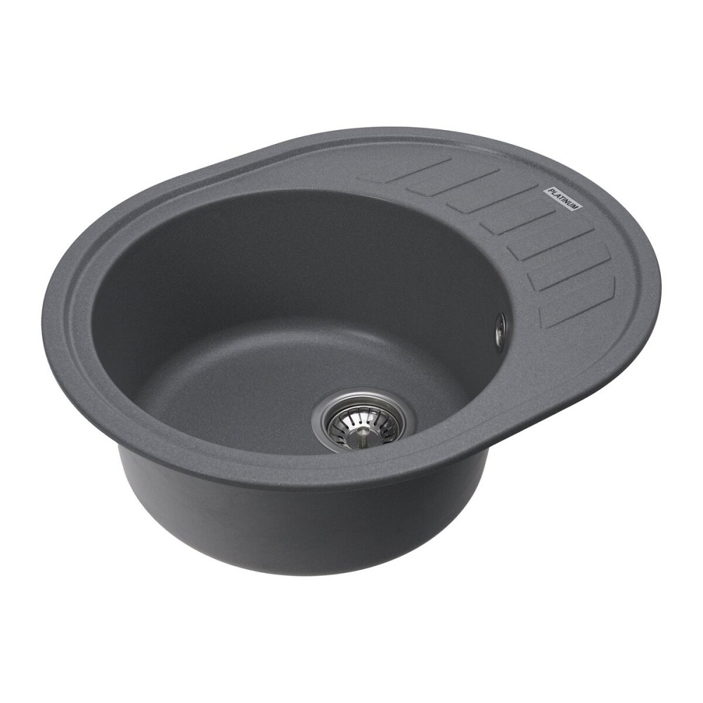 PLATINUM Гранітна мийка для кухні Platinum 6250 SOUL матова Сірий мусон Київ - фото 3