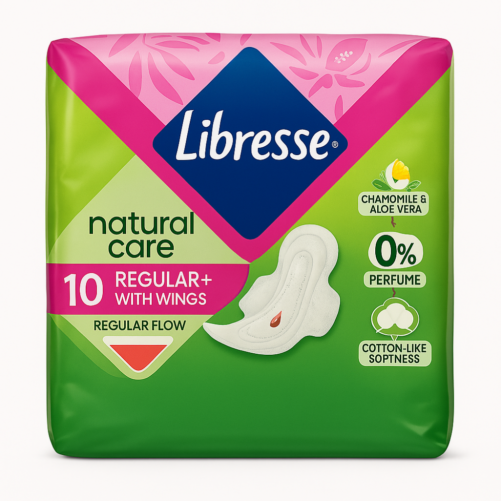 Прокладки Libresse Natural Care Regular 10 шт. Київ - фото 1