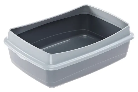 Туалет для кошек открытый Ferplast Nip Plus (Ферпласт Нип Плюс) 47 x 36 x h 15,5 cm - NIP 10 PLUS, Серый Запорожье
