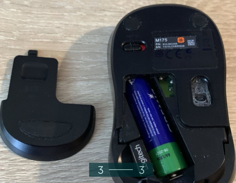 Миша комп'ютерна бездротова: Logitech M175. Київ - фото 3